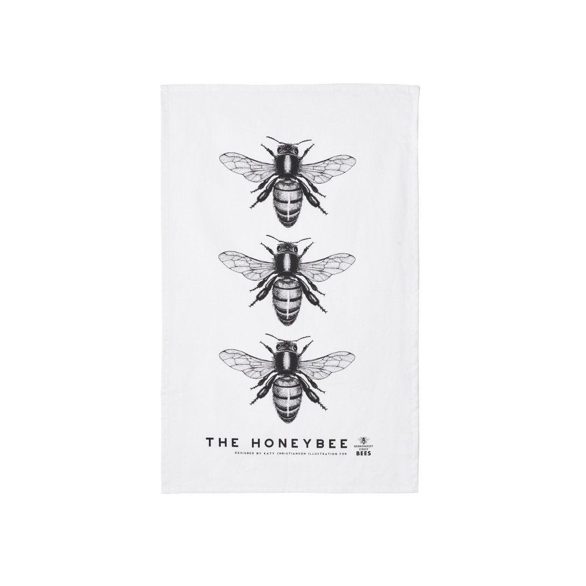 Bermondsey Street Bees Honeybee Teatowel - Provenance Hub