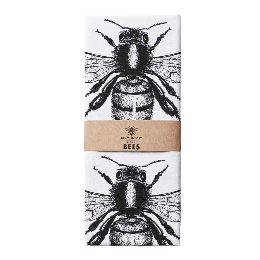 Bermondsey Street Bees Honeybee Teatowel - Provenance Hub