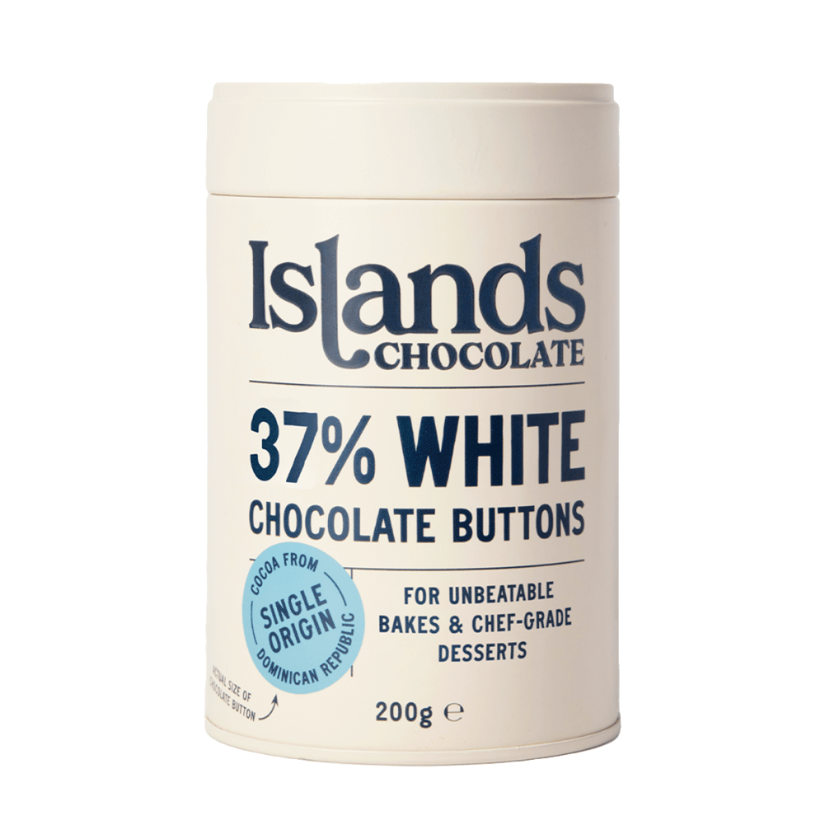 Islands 37% White Chocolate Giant Buttons - Provenance Hub