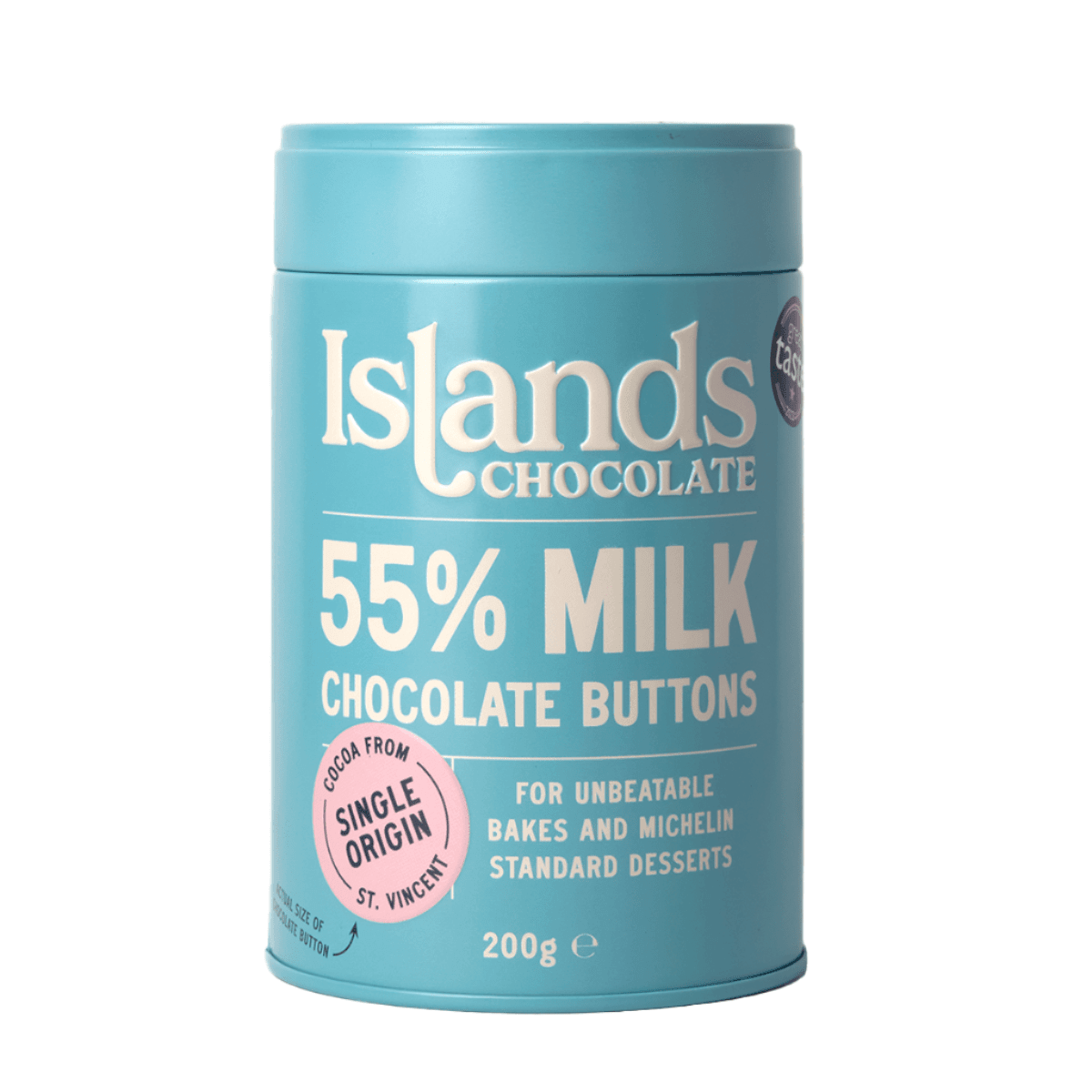 Islands 55% Milk Chocolate Giant Buttons - Provenance Hub