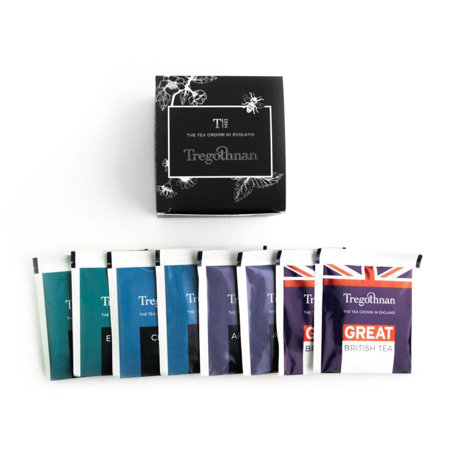 Tregothnan Gift Box Black Tea Selection 8 sachets NEW