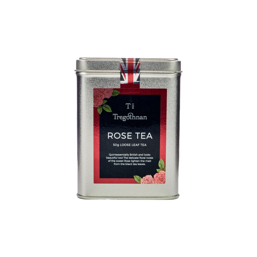 Tregothnan Rose Tea Loose Leaf Tin 50 Caddy