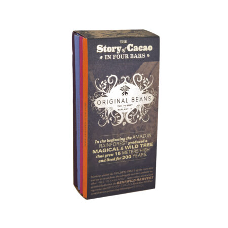 Original Beans The Story of Cacao (4 x 70g Bar) Chocolate Set
