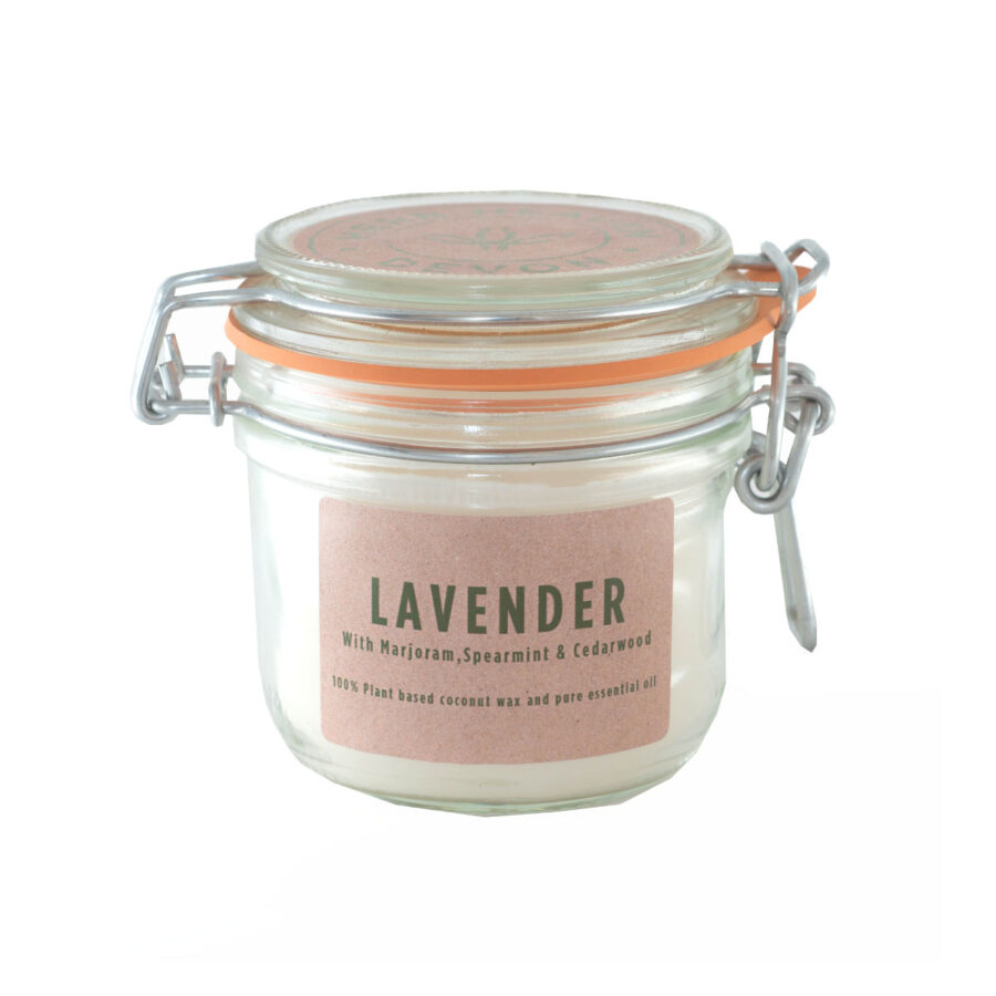Herb Heaven Devon Lavender (with Marjoram, Spearmint, Ylang Ylang) Jar Candle 200g