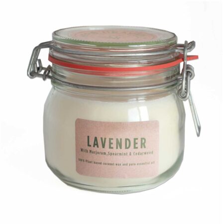 Herb Heaven Devon Lavender (with Marjoram, Spearmint, Ylang Ylang) Jar Candle 500g