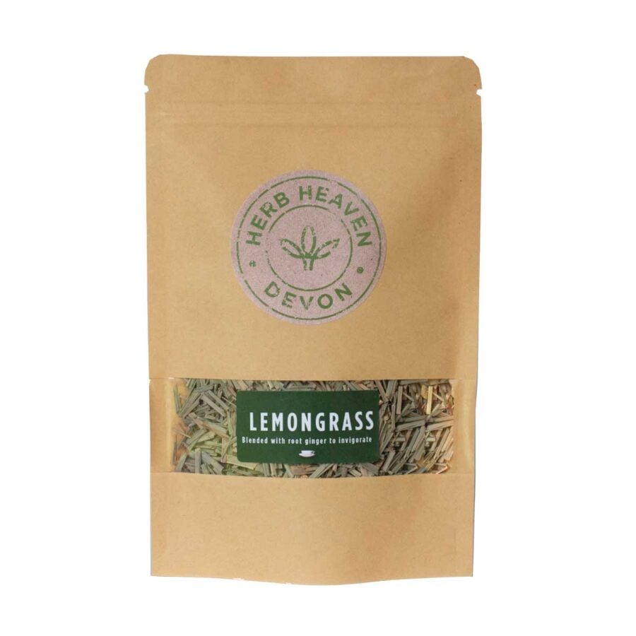 Herb Heaven Devon Lemongrass & Ginger Herbal Tea Blend 30g Jar Pouch