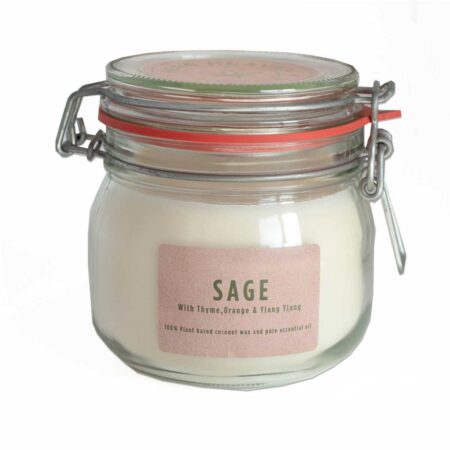 Herb Heaven Devon Sage (with Thyme, Orange & Ylang Ylang) Jar Candle 500g
