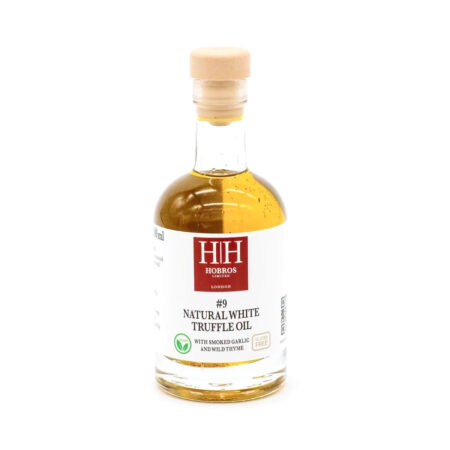 Hobros Natural White Truffle Oil with Smoked Garlic & Wild Thyme 100ml
